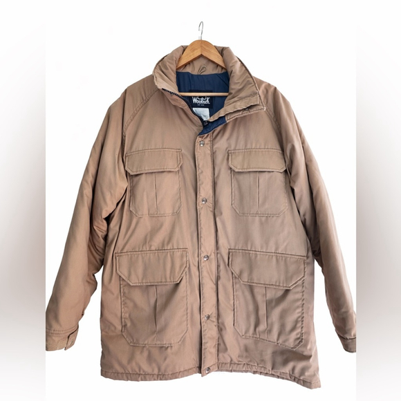 Gorpcore Woolrich Tan Field Jacket Thinsulate Utility Coat USA Vintage